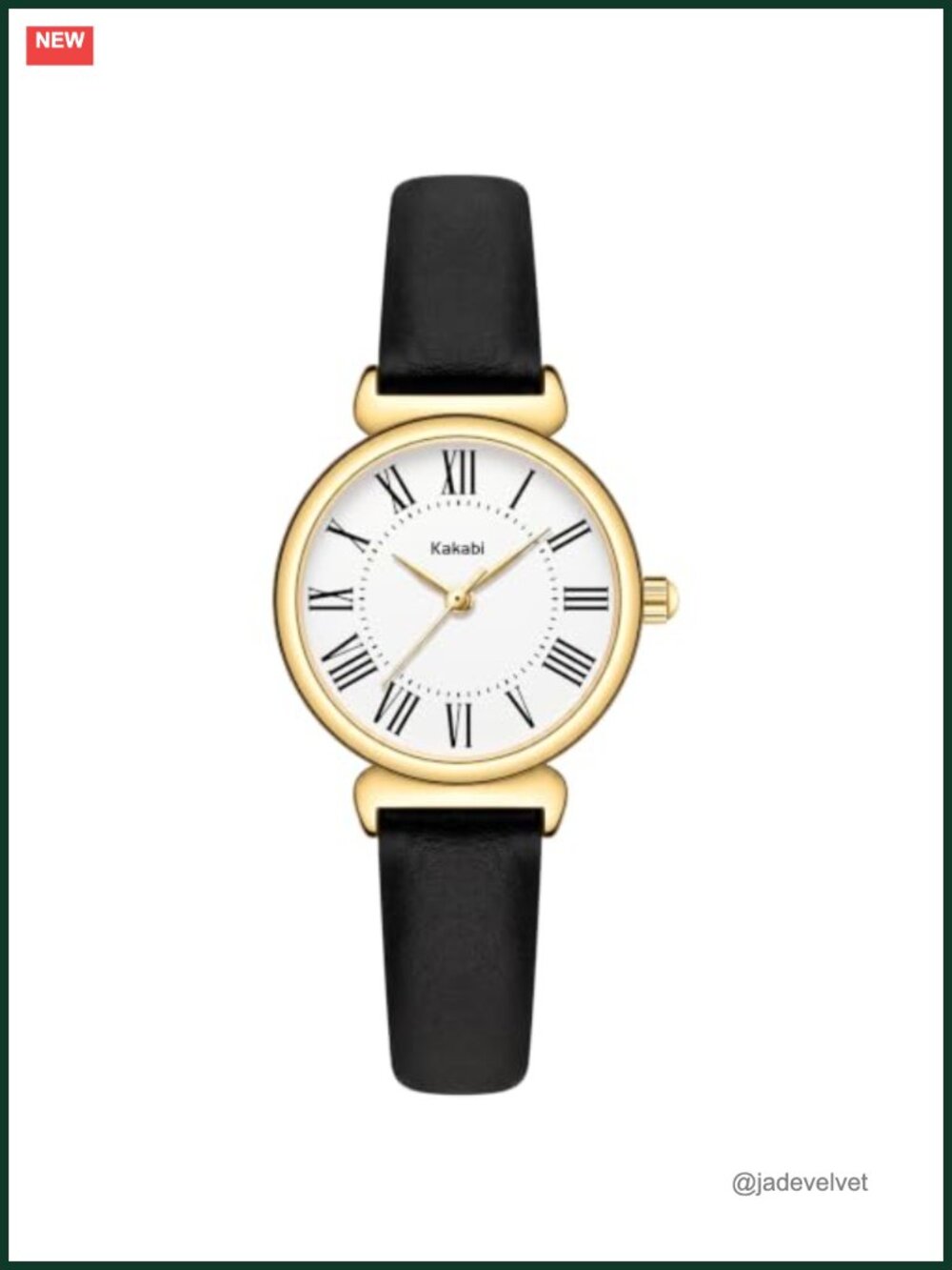 Women's Leather Watch Roman Numeral 30M Waterproof Classic